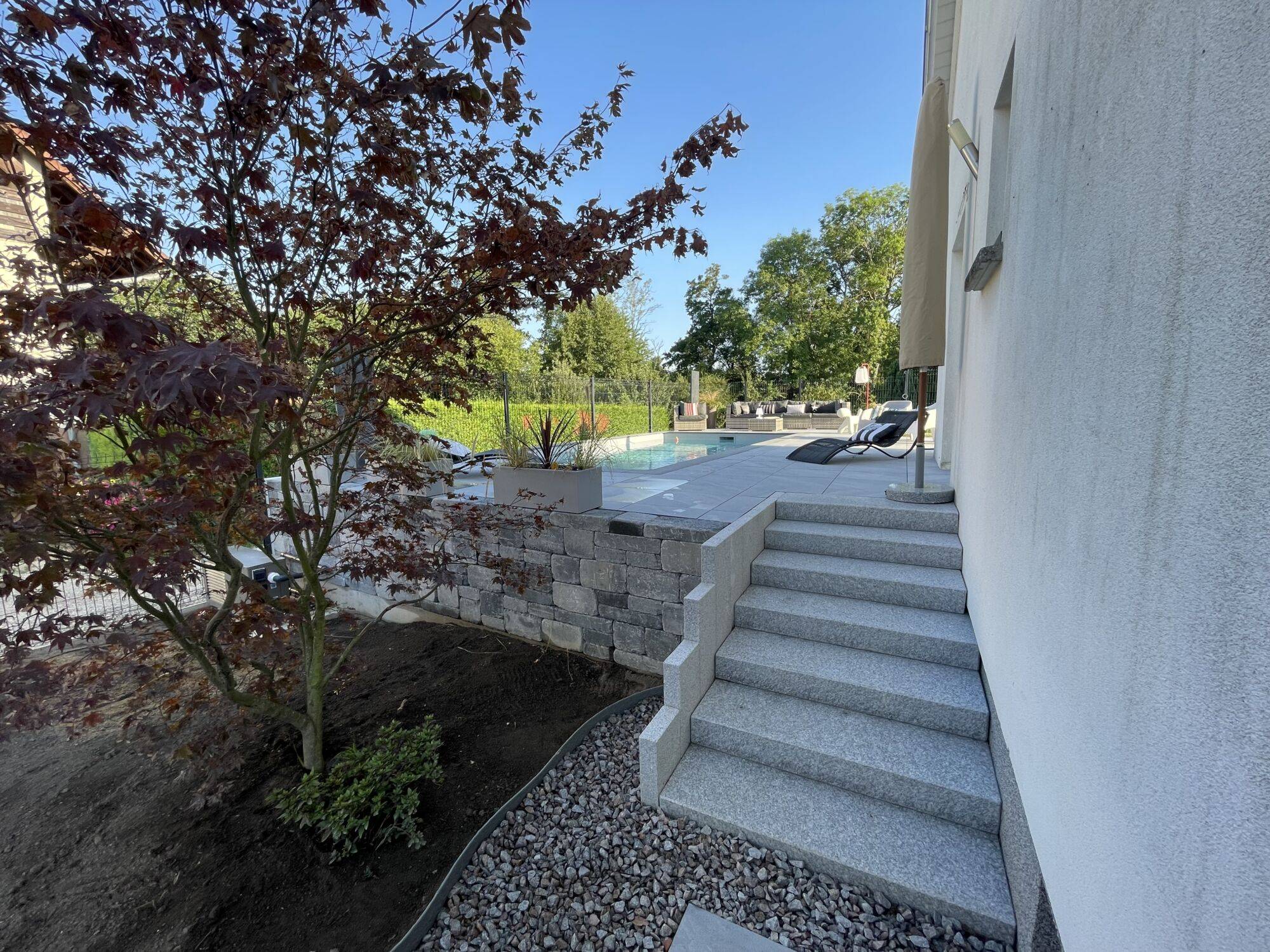 Création d&#8217;une piscine en béton à Carspach Guebwiller 5